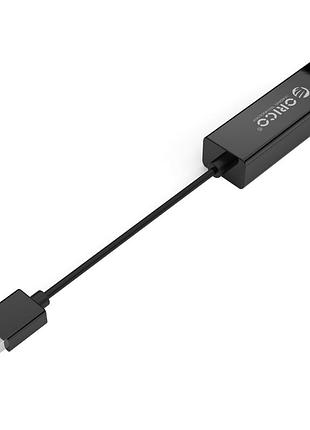 Адаптер usb ethernet orico utj-u3-bk-bp
