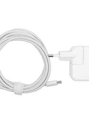 Блок живлення для ноутбуків powerplant apple 220v, 20v 30w 1.5a (usb type-c)