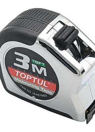 Рулетка профессиональная 3м*19мм toptul iaae1903
