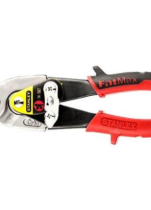 Ножиці по листовому металу stanley "fatmax" : l= 250 мм, ліві вигнуті, гладкий болт, [crm]