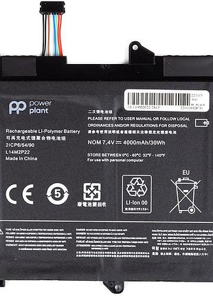 Аккумулятор powerplant для ноутбуков lenovo 80lx series (l14m2p22) 7.4v 4000mah