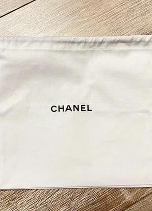 Пильник chanel beauty drawstring dust bag pouch white & black novelty 35*20,5 см  ⭐️