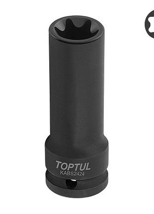 Довга торцева головка ударна 3/4" e24 l110 мм toptul kabs2424
