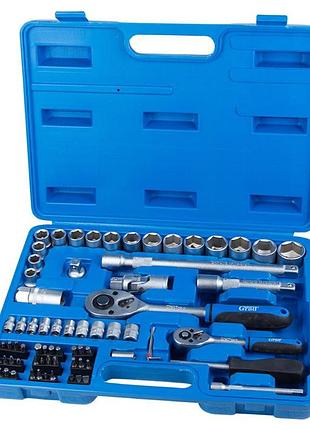 Набор насадок торцевых и биты 1/4", 1/2" 72шт start grad (6003145)