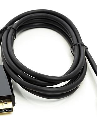 Кабель powerplant usb type-c 3.1 thunderbolt 3 (m) - displayport (m), 4k, 1.8 м