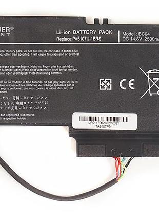 Аккумулятор powerplant для ноутбуков toshiba satellite l55 (pa5107u-1brs, ta5107p9) 14.4v 3000mah