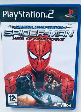 Spider-man web of shadows, б/в, англійська версія - диск для playstation 2