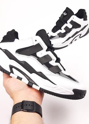 Adidas niteball белые с черным