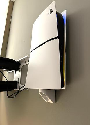 Кронштейн для playstation 5 slim digital на стену, белый