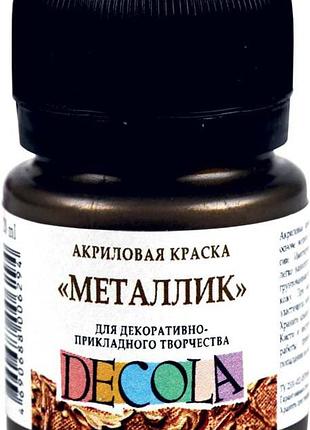 Фарба акрілова "3xk" "дekoлa" 352339 золото сусальне, метал., 20мл, шт