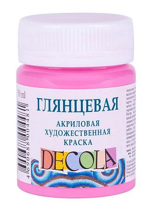 Фарба акрілова "3xk" "дekoлa" 352010 рожева, глянц., 50мл, шт