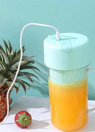 Портативный блендер portable multifunctional cooking cup голубой top shop ua_