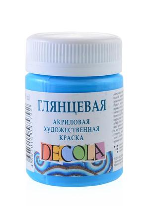 Фарба акрілова "3xk" "дekoлa" 352008 небесно-блакитна, глянц., 50мл, шт