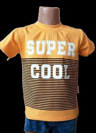 Летний детский костюм super с шортами для мальчика 4-5 лет | детский костюм для мальчика хлопок турция