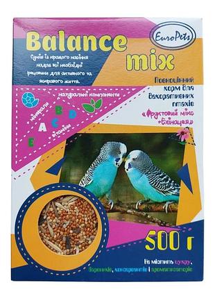 Balance mix корм для декоративных птиц фруктовый микс и эхинацея, 500 г