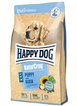 Happy dog (хеппи дог) naturcroq puppy - сухой корм с домашней птицей для щенков всех пород, 15 кг