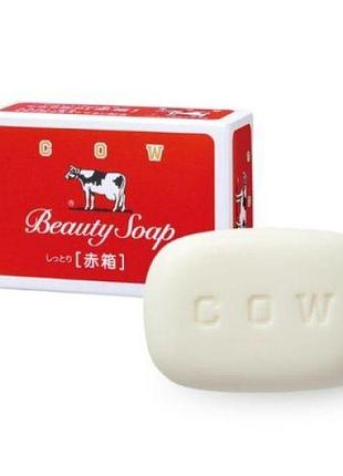 Зволожуючий японське мило cow beauty soap з молоком і скваланом 100г