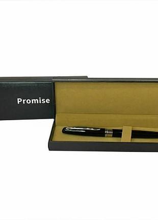 Ручка шариковая металлическая в подарочном футляре promise 3129 черная top shop ua_