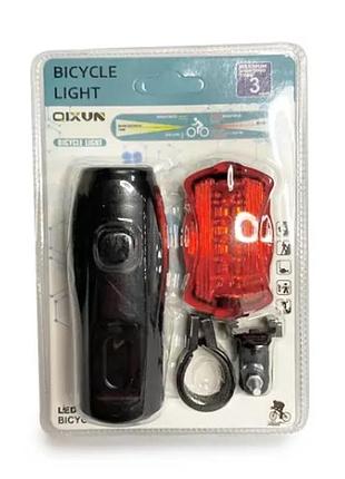 Велосипедний світлодіодний ліхтар bl 808/ задній передній/ led фара