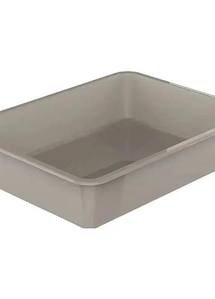 Туалет для кішок georplast vaschetta max, 43×33×9 см, коричневий