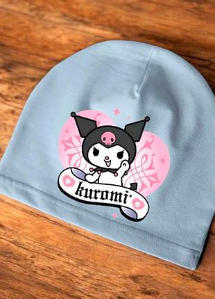 Шапка детская с принтом "kuromi"