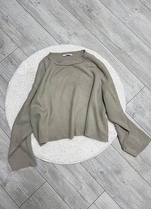 Кофта оверсайз zara кофта дуже мʼяка, швами назовні. тепла кофта на весну