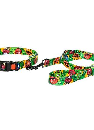 Повідець hidog "crazy green fruits", ширина 10 мм, довжина 152 см