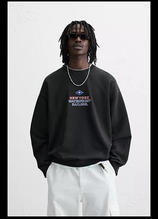 Чоловічій світшот, zara, темно синя,розмір xl