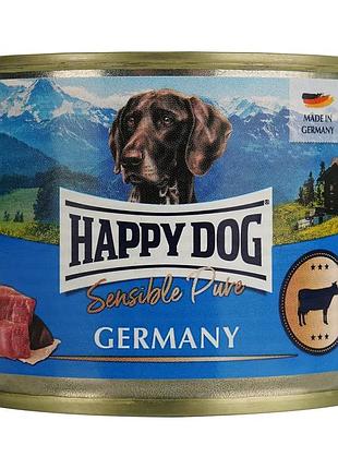 Happy dog sens pure вологий корм для собак з яловичиною, 200 г