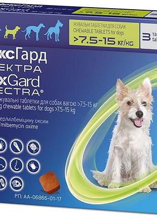 Nexgard spectra (нексгард спектра) - пігулки проти бліх, кліщів і гельмінтів для собак вагою 7.5-15 кг