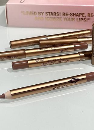 Олівець для губ charlotte tilbury collagen lip cheat (iconic nude) 0.8 g mini (без коробочки, з набору)