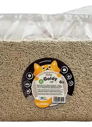 Соевый наполнитель для туалетов ginger tofu класик, 6 л