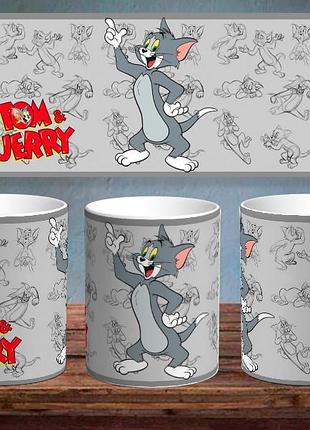 Чашка з принтом «мультсерія - tom and jerry»