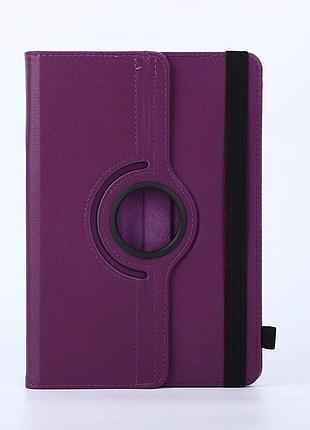 Универсальный чехол книжка-подставка leather case premium на планшет 10" фиолетовый