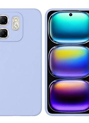 Чехол fiji full soft premium для infinix hot 50i (x6531 / x6531b) противоударный бампер с микрофиброй violet