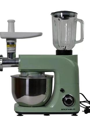 Кухонный комбайн grunhelm gkm0023m 1800 вт бирюзовый