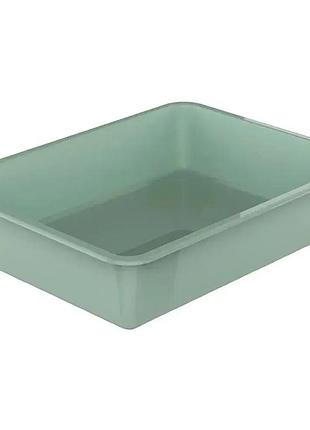 Туалет для кішок georplast vaschetta max, 43×33×9 см, бірюзовий