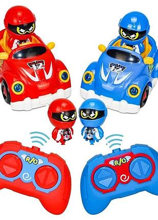 Набор 2 машинки на пульте управления bumper car красного и синего цвета машинки для двоих