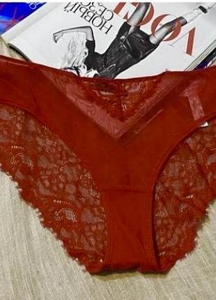 Secret possessions восхитительные красные полупрозрачные трусики с кружевом