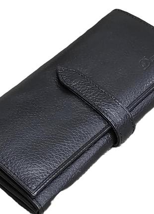 Кошелек женский кожаный черный 9*18*3 (турция)