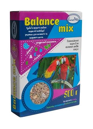 Balance mix корм для крупных видов попугаев, 500 г