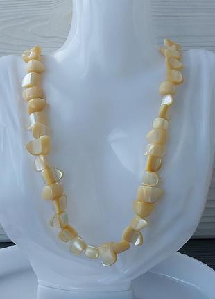 Перламутр баламут намисто. перламутр кольє. намисто з перламутру. німеччина!