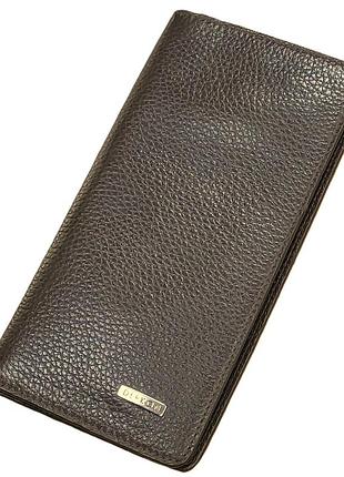 Кошелек кожаный коричневый купюрник 18*9*2 (турция)
