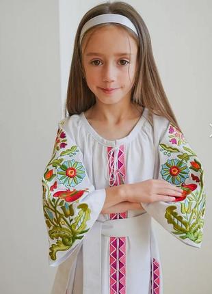 Вышитое детское платье,вышиванка 3