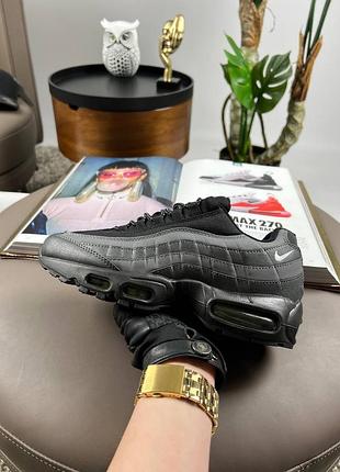 💎мужские кроссовки nike air max 95 dark grey black