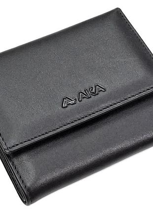 Кошелек кожаный черный 10*12*2 aka deri (турция)