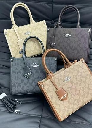 Жіноча сумка coach, сумка коач, сумка на плече, офісна сумка, сумка шопер, шопер, shopper