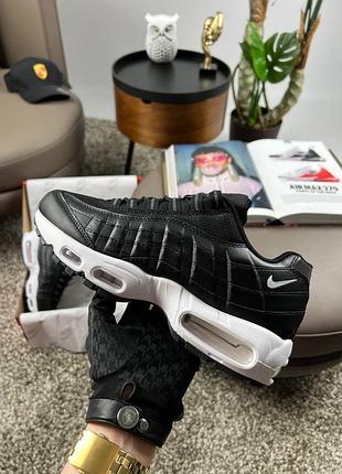 💎чоловічі кросівки nike air max 95 all black white