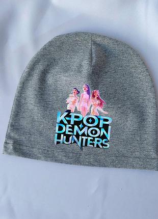 Шапка детская с принтом "k-pop demon hunters"