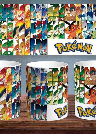 Чашка с принтом "pokemon"